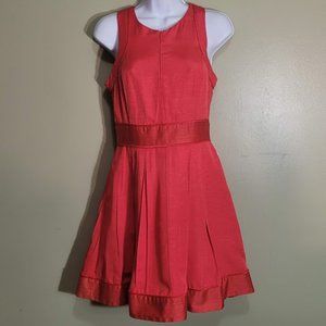 Armani Exchange Coral Sleeveless A-line Dress